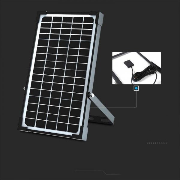Naświetlacz LED solarny V-TAC 30W pilot auto timer czujnik ruchu IP65 CCT VT-432CCT 4000K-6000K 4800lm 3 lata gwarancji