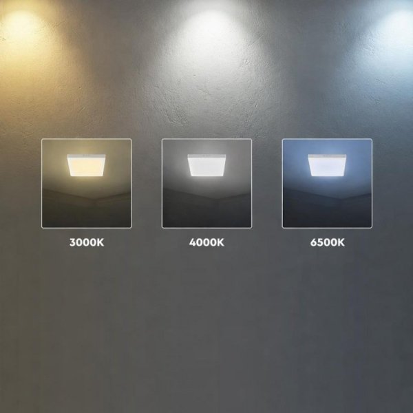 Panel natynkowy downlight V-TAC 12W LED CREE CHIP kwadrat 167x167mm VT-60012CCT 3000K-4000K-6500K 1320lm 6 lat gwarancji