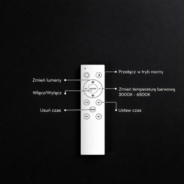 Oprawa sufitowa plafoniera V-TAC 30/60W/30W LED 48cm 3w1 ściemnialna brązowa pilot CCT VT-85031 3000K - 6500K 6000lm