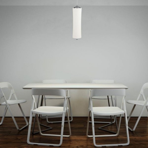 Oprawa Zwieszana LED V-TAC 24W LED BAMBOO Pojedynczy Triac Ściemnianie Biały VT-7027 3000K 1200lm 3 Lata Gwarancji