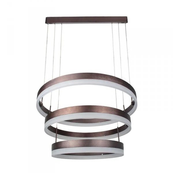 Oprawa Zwieszana LED V-TAC 82W Soft Light Chandelier Ściemnianie Kawowy VT-82-3 3000K 6500lm 3 Lata Gwarancji