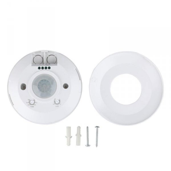 Czujnik Ruchu 360st V-TAC Natynkowy Sufitowy SLIM 25mm Biały VT-8027