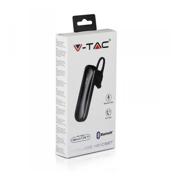 Zestaw Słuchawkowy V-TAC Bluetooth 70mAh Czarny VT-6700 2 Lata Gwarancji