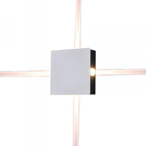 Oprawa Ścienna V-TAC 4W LED IP65 Biały Kwadrat VT-704 4000K 440lm