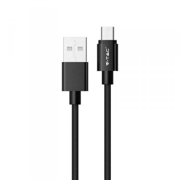 Przewód Micro USB V-TAC 1M Czarny Seria Platinum VT-5331 2 Lata Gwarancji