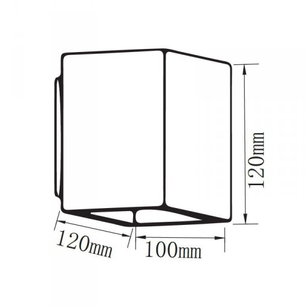 Kinkiet V-TAC BETON G9 LED Kwadrat Ciemny Szary IP20 VT-892