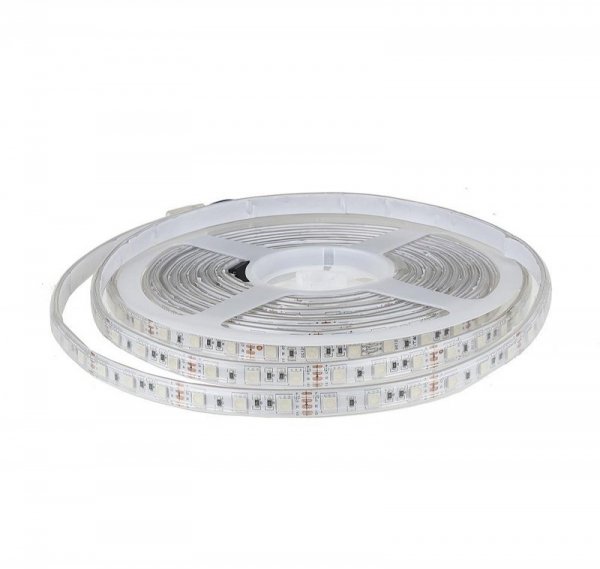 Zestaw LED V-TAC SMD5050 60LED IP65 rękaw/212155+3239+3625/ VT-5050-60 RGB 1000lm