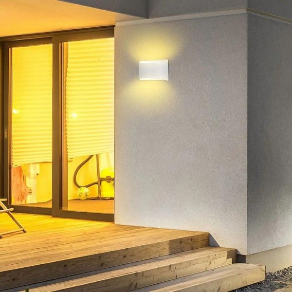 Kinkiet ścienny V-TAC 9W LED góra dół BRIDGELUX CHIP biały IP54 VT-815-W 4000K 1280lm