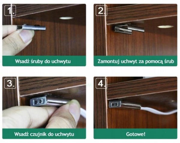 Włącznik IR DO LED do SZAF DRZWI SZUFLAD 5-24V 60W
