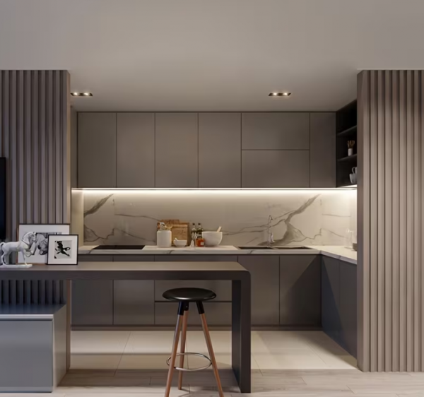 Profil LP-A  prosty biały 2m kpl. klosz zaślepki uchwyty 