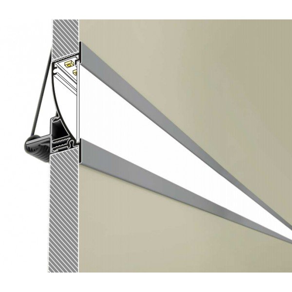 PROFIL LED FLAT8 H/UX 2M.