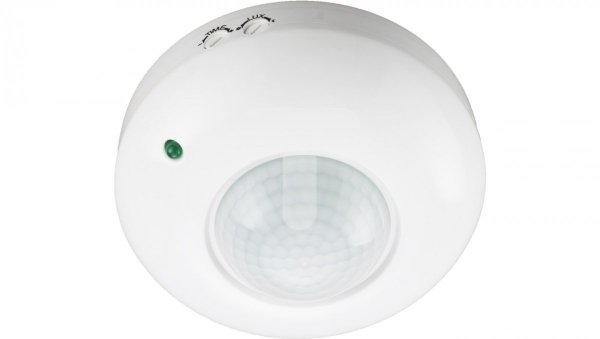 Czujnik ruchu PIR IP65 230V biały LUX01303  Czujnik ruchu PIR sufitowy 360 stopni biały 230V 