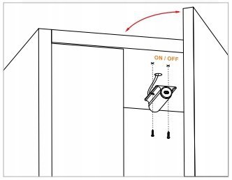 Włącznik bezdotykowy/czujnik ruchu do szafy/drzwi