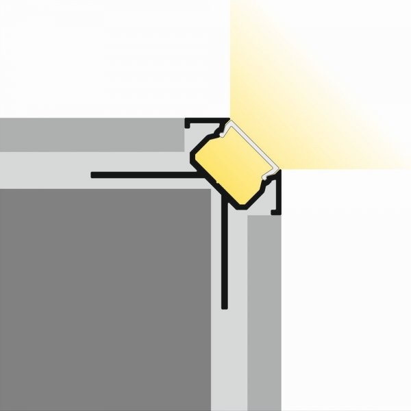 profil LED UNI-TILE12 90st C 2m anod.