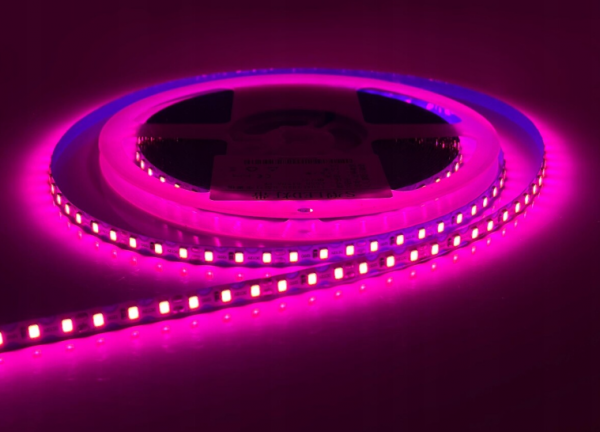 Taśma LED 7,2W giętka Różowa 2835 120LED 6mm