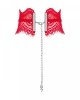 Czerwony choker Bergamore Obsessive