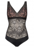 Body czarno- beżowe Desire Nipplex 