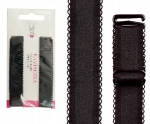 Ramiączka do biustonosza Julimex RB407 18mm czarne 