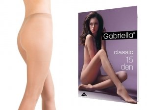 Rajstopy cienkie gładkie Classic Lycra Melisa 15 den Gabriella