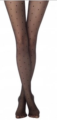 Rajstopy Conte Pois tulle w kropki nero 