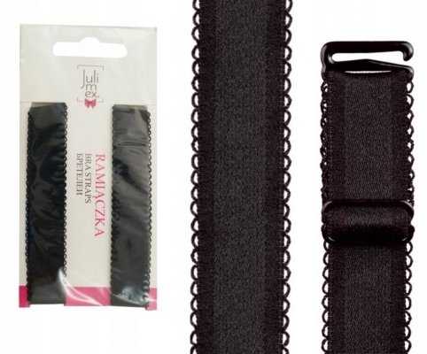 Ramiączka do biustonosza Julimex RB407 18mm czarne 