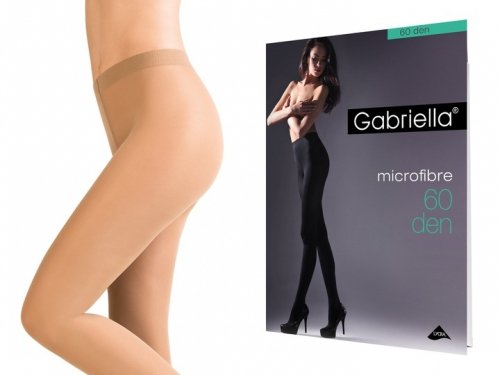 Rajstopy gładkie Microfibra 60 den ciepłe beżowe Neutro Gabriella