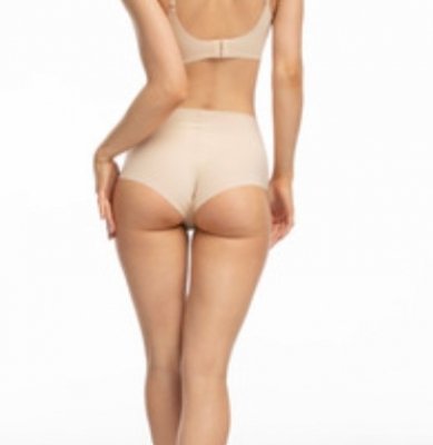 Figi Julimex Infinity Boyshorts Maxi Beżowe