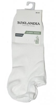 Stopki Soxolandia Unisex bambusowe białe 