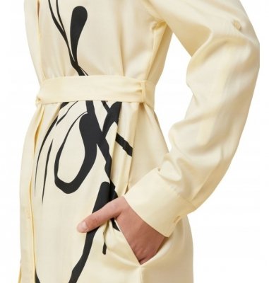 Sukienka Triumph Thermal Mywear Maxi beżowa