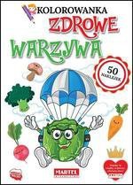 Kolorowanka z naklejkami Zdrowe warzywa