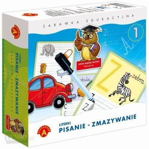 Gra Literki pisanie zmazywanie 1 sowa mądra głowa 0739