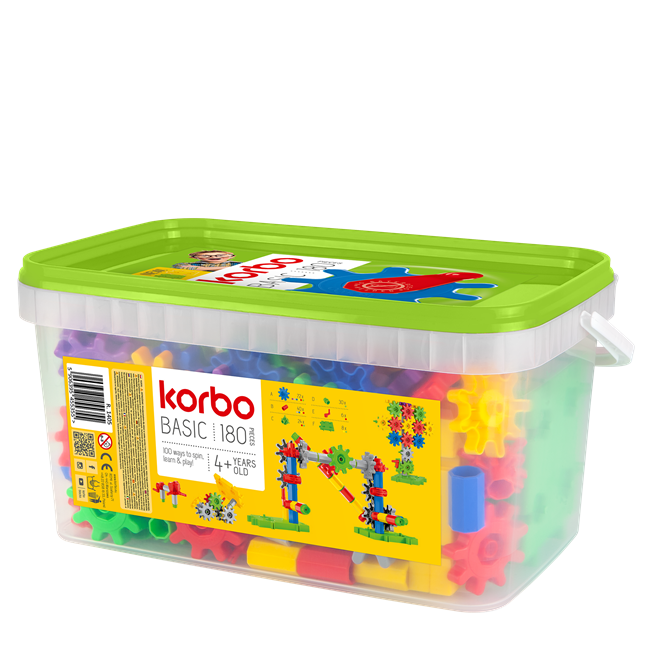 Klocki korbo basic 180 elementów