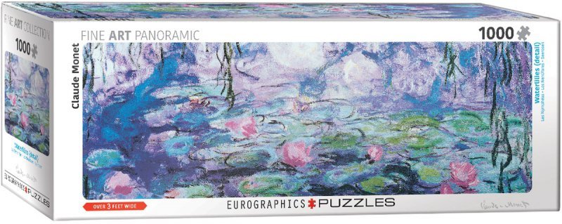Puzzle 1000 Panoramic Waterlilies by Claude Monet 6010-4366