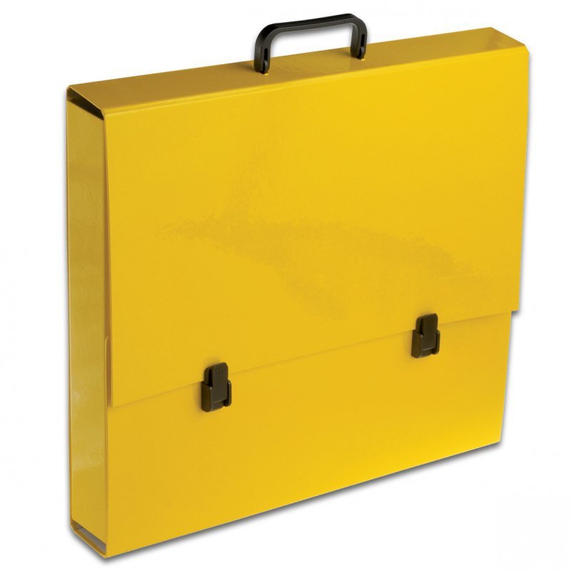 Teczka z rączką A3 5 cm Penmate żółta pastelowa