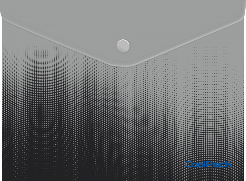 Koperta na dokumenty na zatrzask A4 Coolpack Gradient GREY