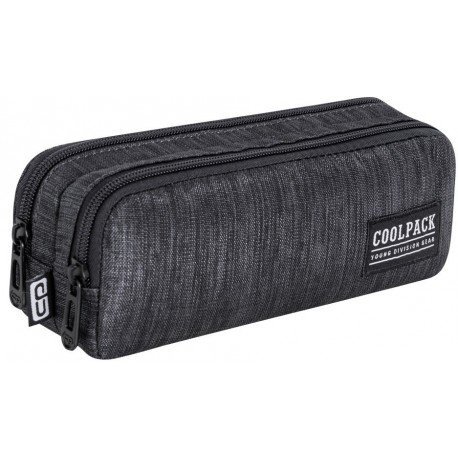 Piórnik saszetka podwójna Coolpack Clio SNOW BLACK