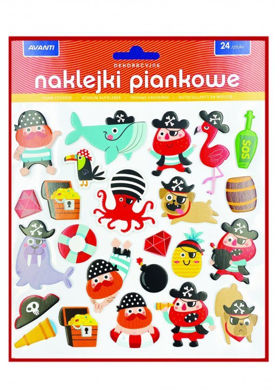 Naklejki piankowe całoroczne V1 24szt.