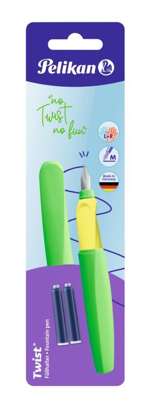 PIÓRO WIECZ.TWIST P457 M NEON ZIEL+2N/BL