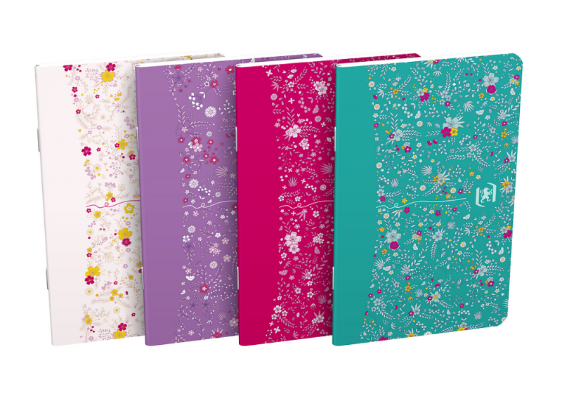 ZESZYT OXFORD FLORAL 90X140MM 30K 90G LI linia PAKIET 10 SZTUK