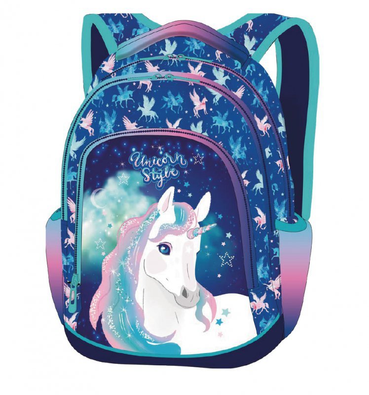 Plecak 2-komorowy Colorino primer unicorn