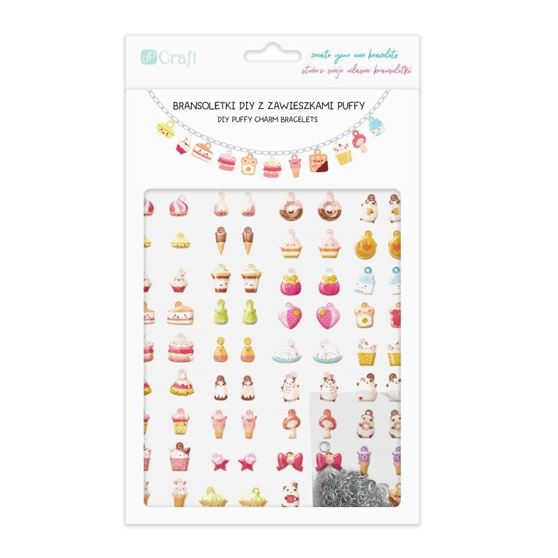 BRANSOLETKI DIY Z ZAWIESZKAMI PUFFY  – SWEETIES