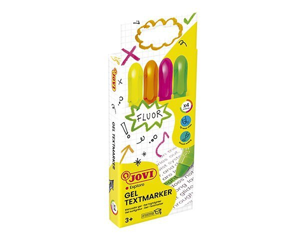Kredki żelowe z funkcją zakreślacza  4 kolory