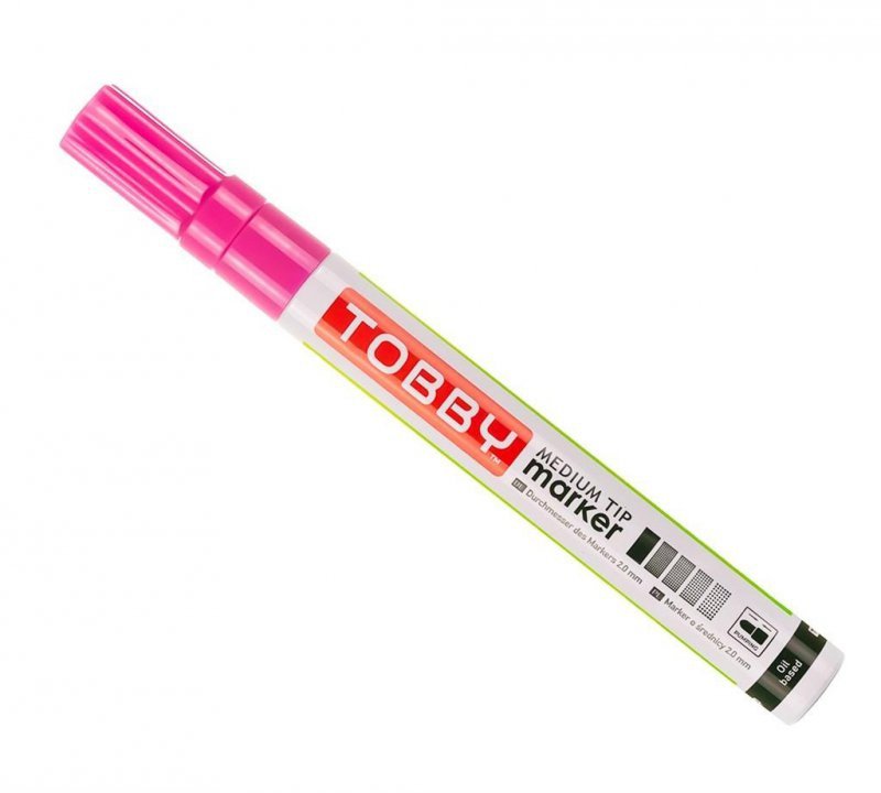 Marker olejowy Tobby różowy 1szt.