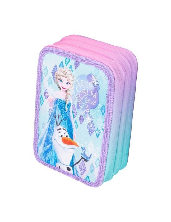 Piórnik 3-komorowy z wyposażeniem Disney Core Jumper 3 Frozen