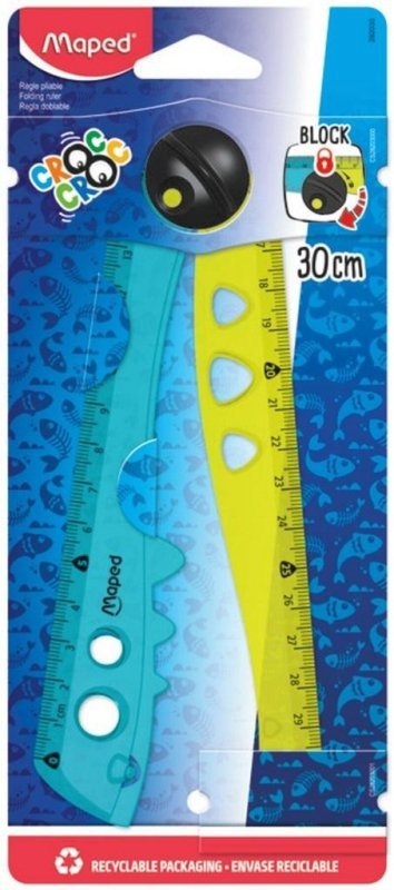 Linijka składana Croc Croc 15/30 cm blister