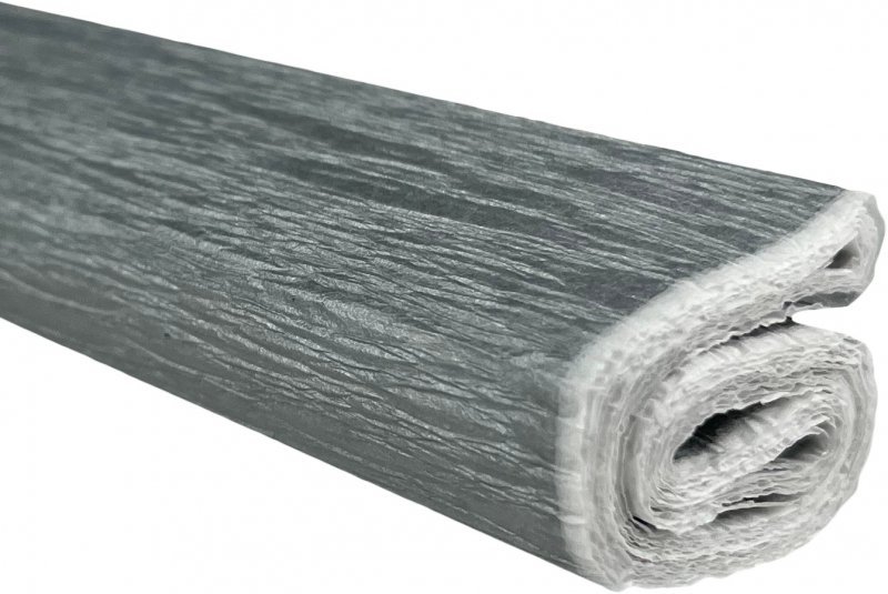 Bibuła marszczona aluminiowa 50x100 srebrny 5 rolek