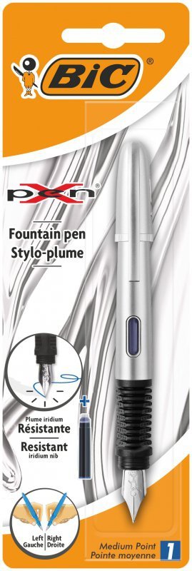 Pióro wieczne BIC XPen chrome silver niebieskie blister 1szt.
