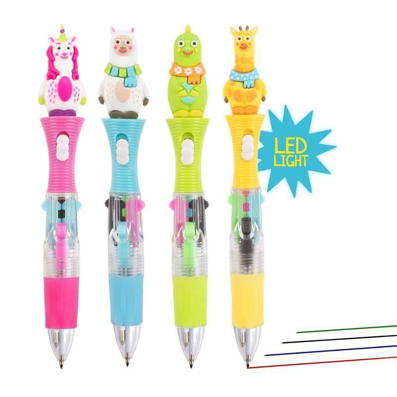 Długopis Led z figurką 4 kolory Magic Moments 1szt.mix