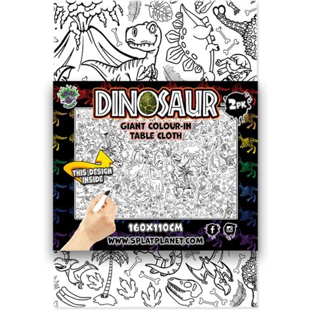 Obrusy do pomalowania Dinozaury 2 sztuki