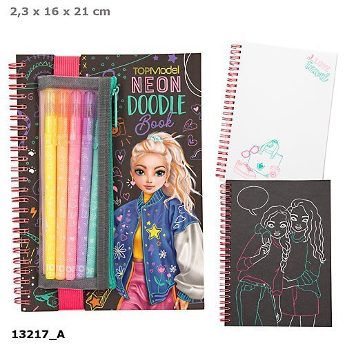 Zestaw Neon Doodle Top Model z żelpenami 13217A